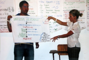 Julien with fellow Peace Corps volunteer Oscar Lai