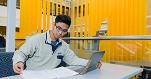Ph.D. Student doing research
