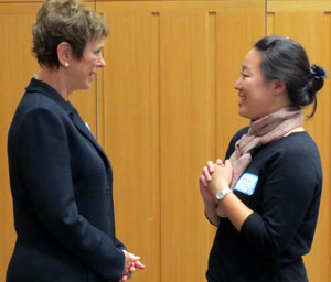 Dr. Marita Titler and UMSN DNP alumna Corinne Lee