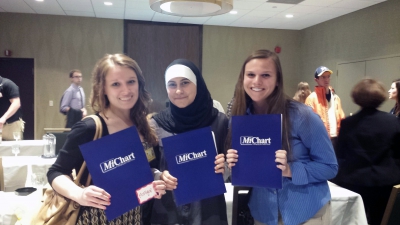 UMSN students Monique Fiscelli, Houda Saghir, and Danielle Smith were MiChart interns UMSN students Monique Fiscelli, Houda Saghir, and Danielle Smith