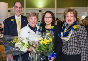 Terry and Dr. Suzanne Feetham, Dr. Song, Dean Potempa Feethams, Dr. Song, Dean Potempa