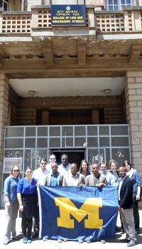 The Michigan group with law faculty at Addis Ababa University