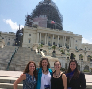 Midwifery students in Washington, D.C. for ACNM's Lobby Day