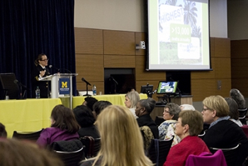 "Disease detective" Michelle Dynes shared insights from the front lines of CDC efforts Dr. Michelle Dynes presentation