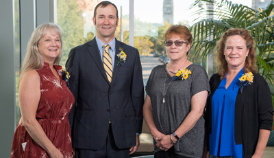 Friese and the Hosmer trustees, Jenny Stimac, Sunny Berry and Dana Berry-Richardson