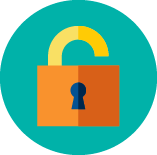Unlocked pad lock