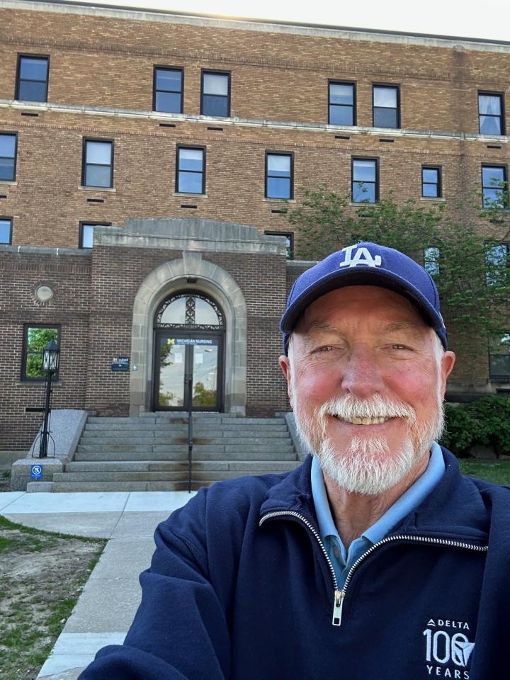 Joseph Hansen outside 400 N Ingalls