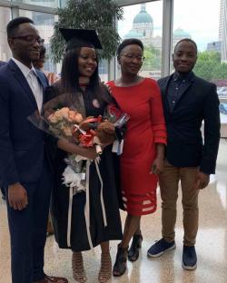 Chavanduka at his sister's graduation 