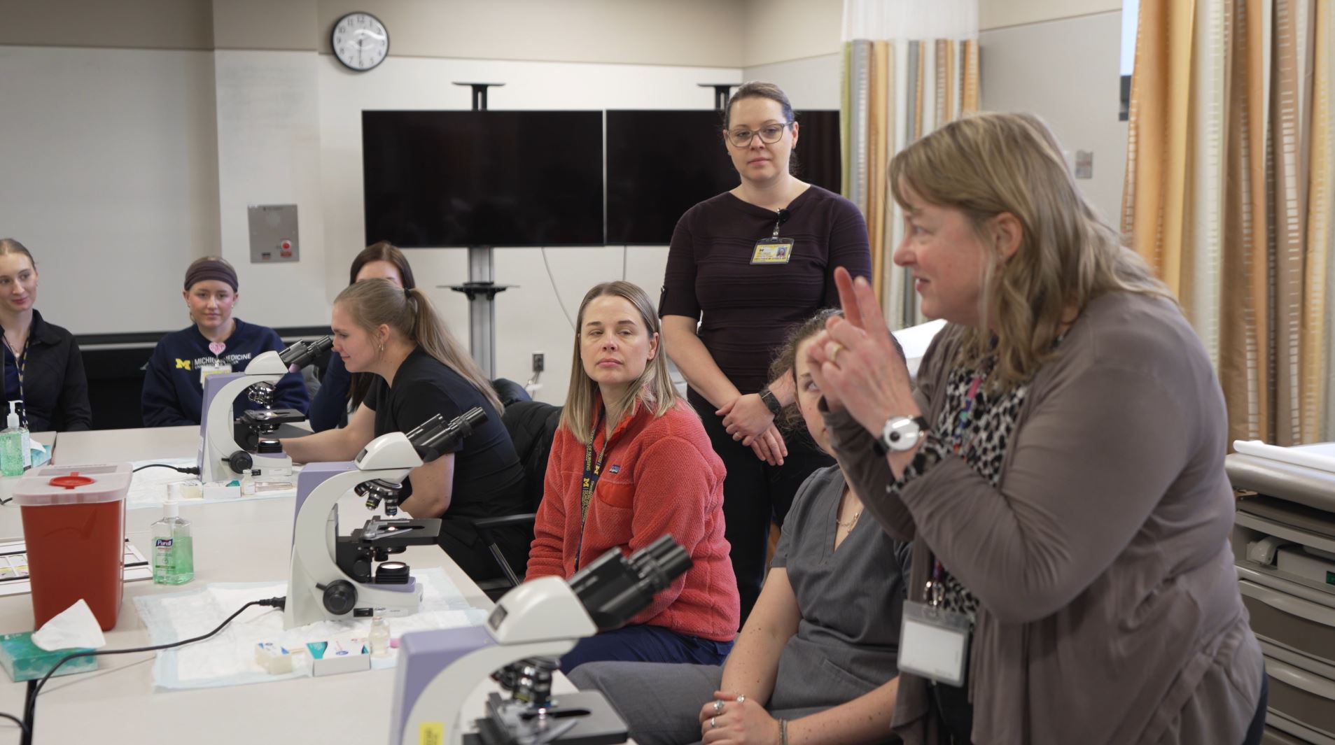 Faculty teaching students