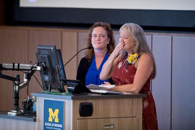 Jenny teared up as she thanked Friese for caring for her daughter, Katie