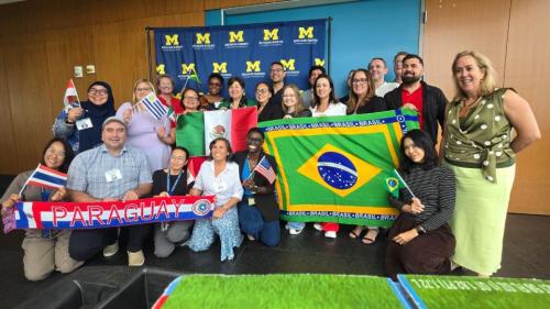 group with flags