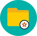 Folder with a star