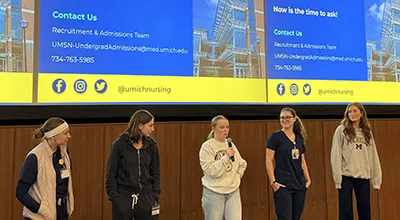 Student ambassador panel at UMSN