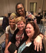 Char'ly Snow, Elikem Amable, Cathy Collins Fulea and Lisa Kane Low